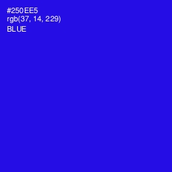 #250EE5 - Blue Color Image