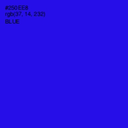 #250EE8 - Blue Color Image