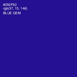 #250F92 - Blue Gem Color Image