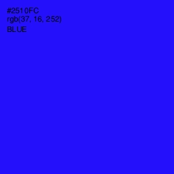 #2510FC - Blue Color Image