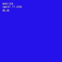 #2511E9 - Blue Color Image