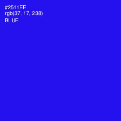 #2511EE - Blue Color Image
