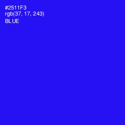 #2511F3 - Blue Color Image