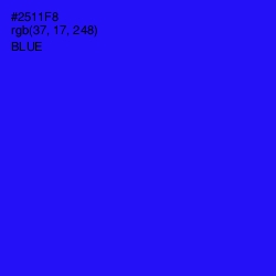 #2511F8 - Blue Color Image