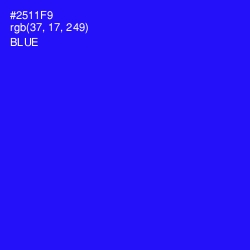 #2511F9 - Blue Color Image