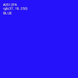 #2512FA - Blue Color Image