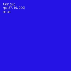 #2513E5 - Blue Color Image