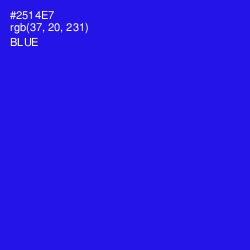 #2514E7 - Blue Color Image