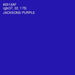 #2516AF - Jacksons Purple Color Image