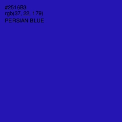 #2516B3 - Persian Blue Color Image