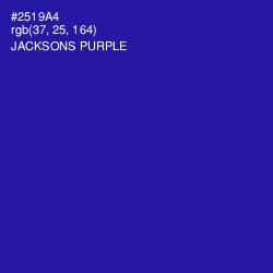 #2519A4 - Jacksons Purple Color Image