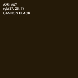 #251A07 - Cannon Black Color Image