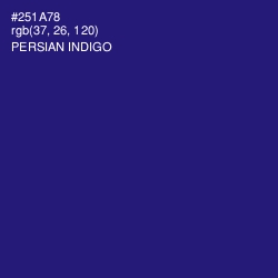 #251A78 - Persian Indigo Color Image