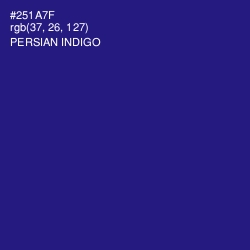 #251A7F - Persian Indigo Color Image