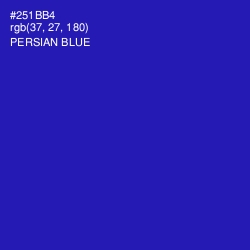 #251BB4 - Persian Blue Color Image