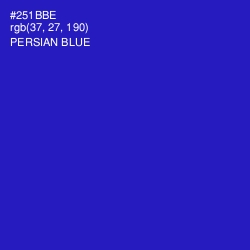 #251BBE - Persian Blue Color Image