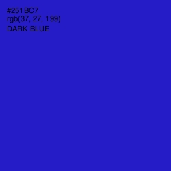 #251BC7 - Dark Blue Color Image