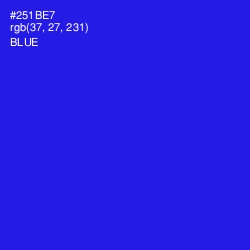 #251BE7 - Blue Color Image