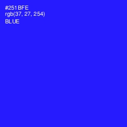 #251BFE - Blue Color Image