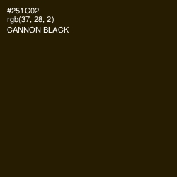 #251C02 - Cannon Black Color Image