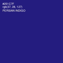 #251C7F - Persian Indigo Color Image