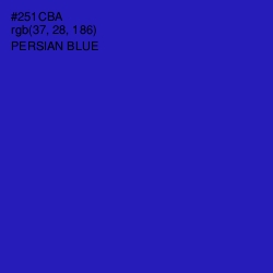 #251CBA - Persian Blue Color Image