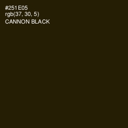 #251E05 - Cannon Black Color Image