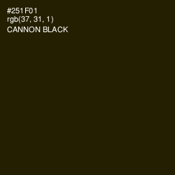 #251F01 - Cannon Black Color Image