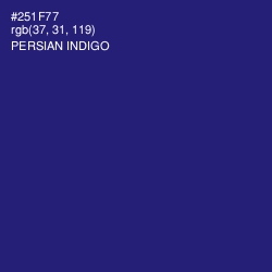 #251F77 - Persian Indigo Color Image