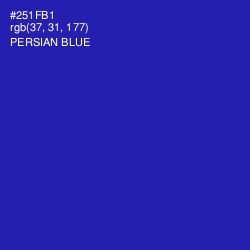 #251FB1 - Persian Blue Color Image