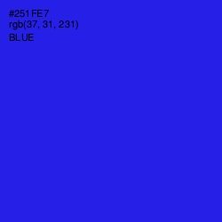 #251FE7 - Blue Color Image