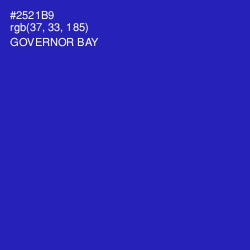 #2521B9 - Governor Bay Color Image