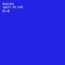 #2524E4 - Blue Color Image