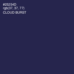 #25254D - Cloud Burst Color Image