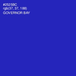 #2525BC - Governor Bay Color Image