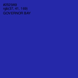 #2529A9 - Governor Bay Color Image