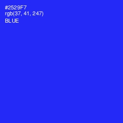 #2529F7 - Blue Color Image