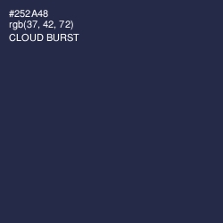 #252A48 - Cloud Burst Color Image