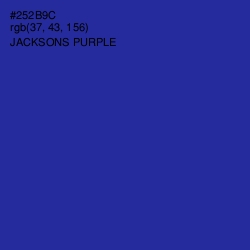 #252B9C - Jacksons Purple Color Image