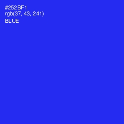 #252BF1 - Blue Color Image