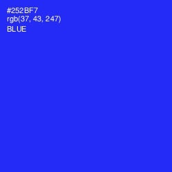 #252BF7 - Blue Color Image