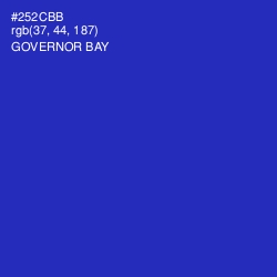 #252CBB - Governor Bay Color Image