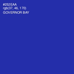 #252EAA - Governor Bay Color Image