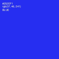 #252EF1 - Blue Color Image