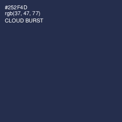 #252F4D - Cloud Burst Color Image