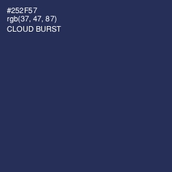 #252F57 - Cloud Burst Color Image