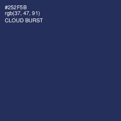 #252F5B - Cloud Burst Color Image