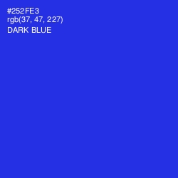 #252FE3 - Dark Blue Color Image