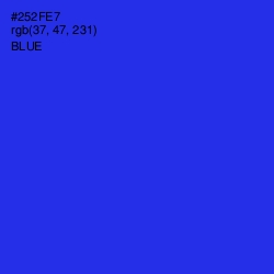 #252FE7 - Blue Color Image