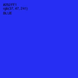 #252FF1 - Blue Color Image